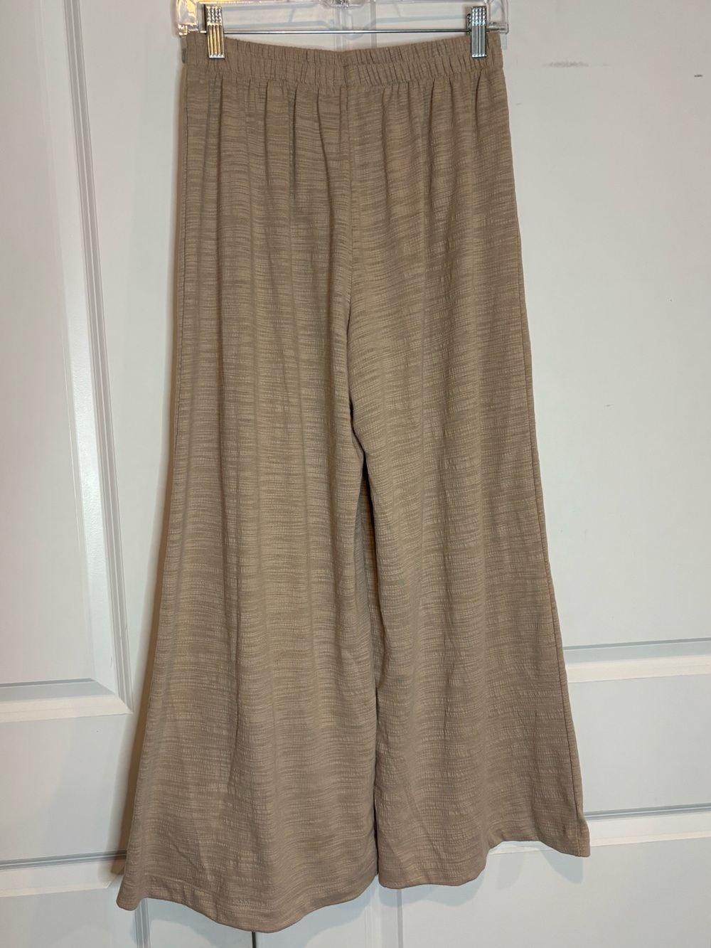 Z Supply Tan Textured Sloane Sleeveless Crop Tank Top Sloane Wide Leg Pants S - Picture 9 of 11